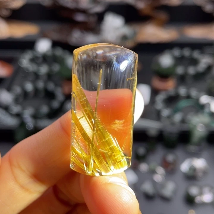 水晶颈饰未镶嵌钛晶无事牌定制