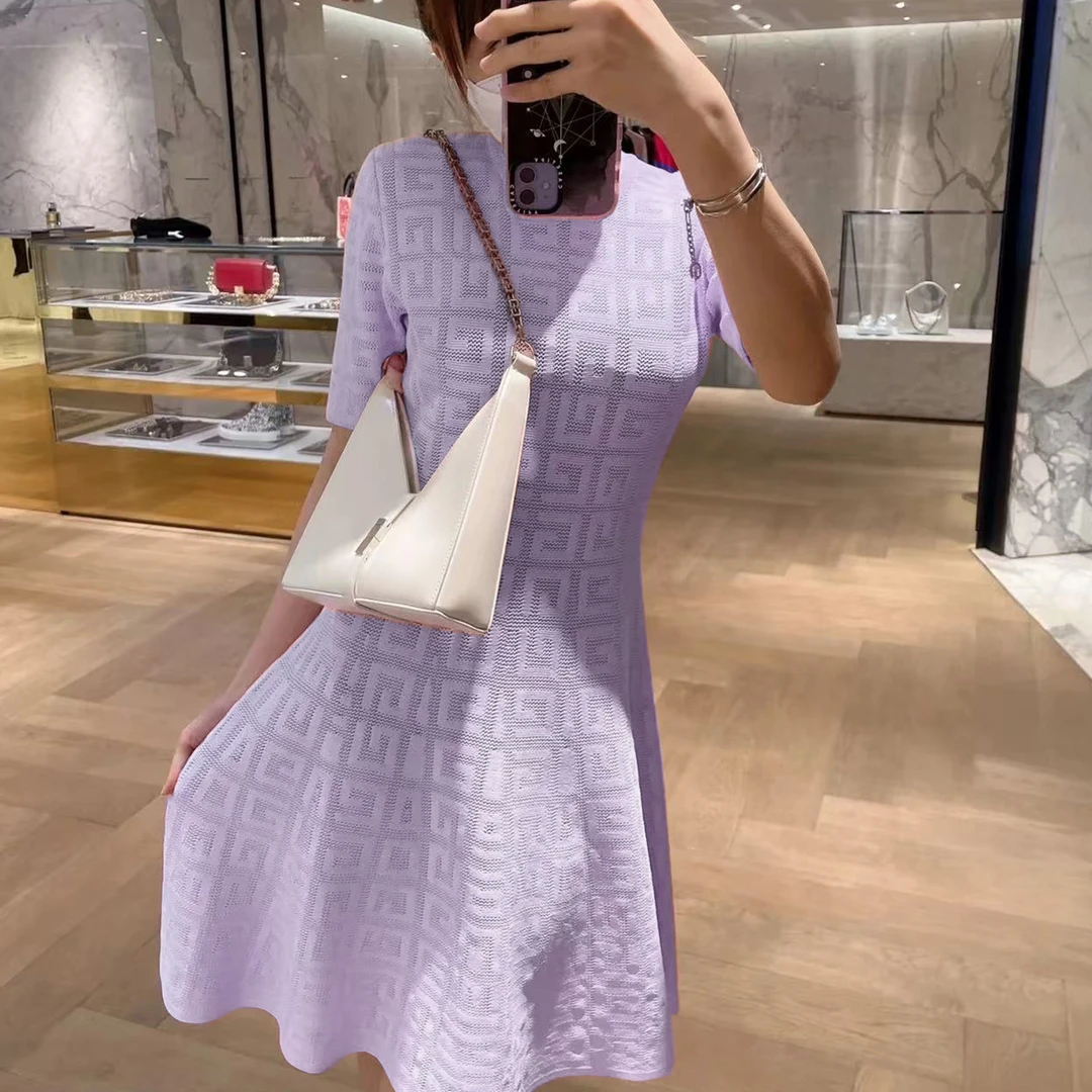 全新未使用 Givenchy/纪梵希 圆领中长款短袖连衣裙 /XS