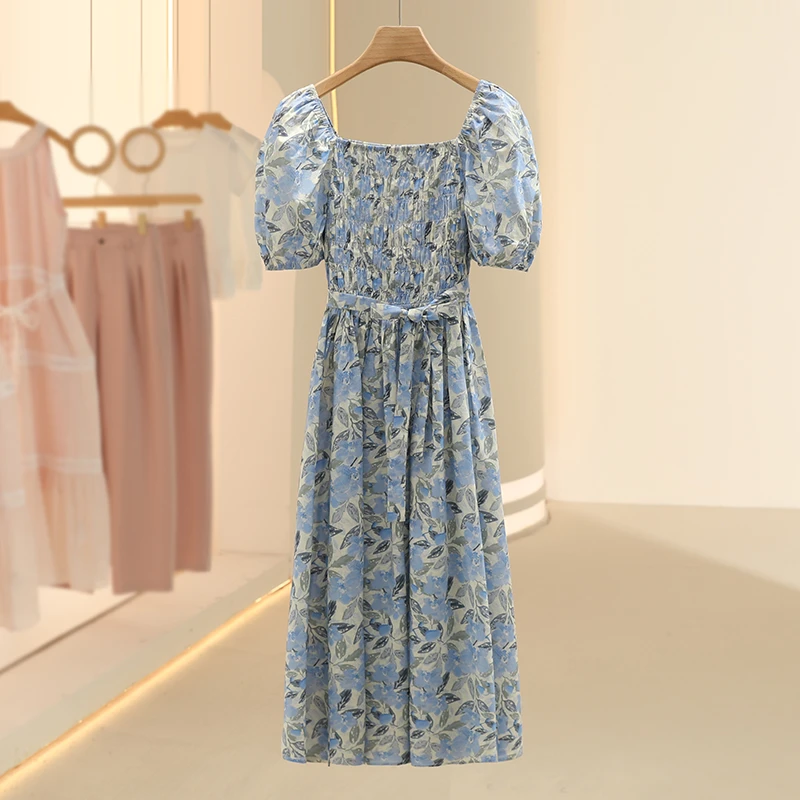 【四季青】气质有弹力时髦显瘦连衣裙2025夏新款七号铺品牌女