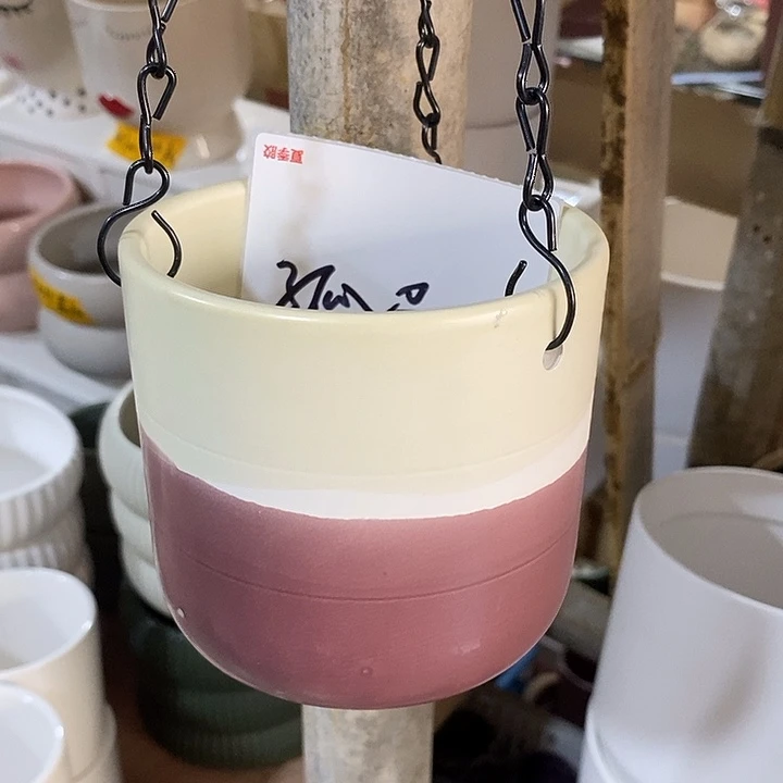 摆件陶盆有孔 瑕疵介意勿拍
