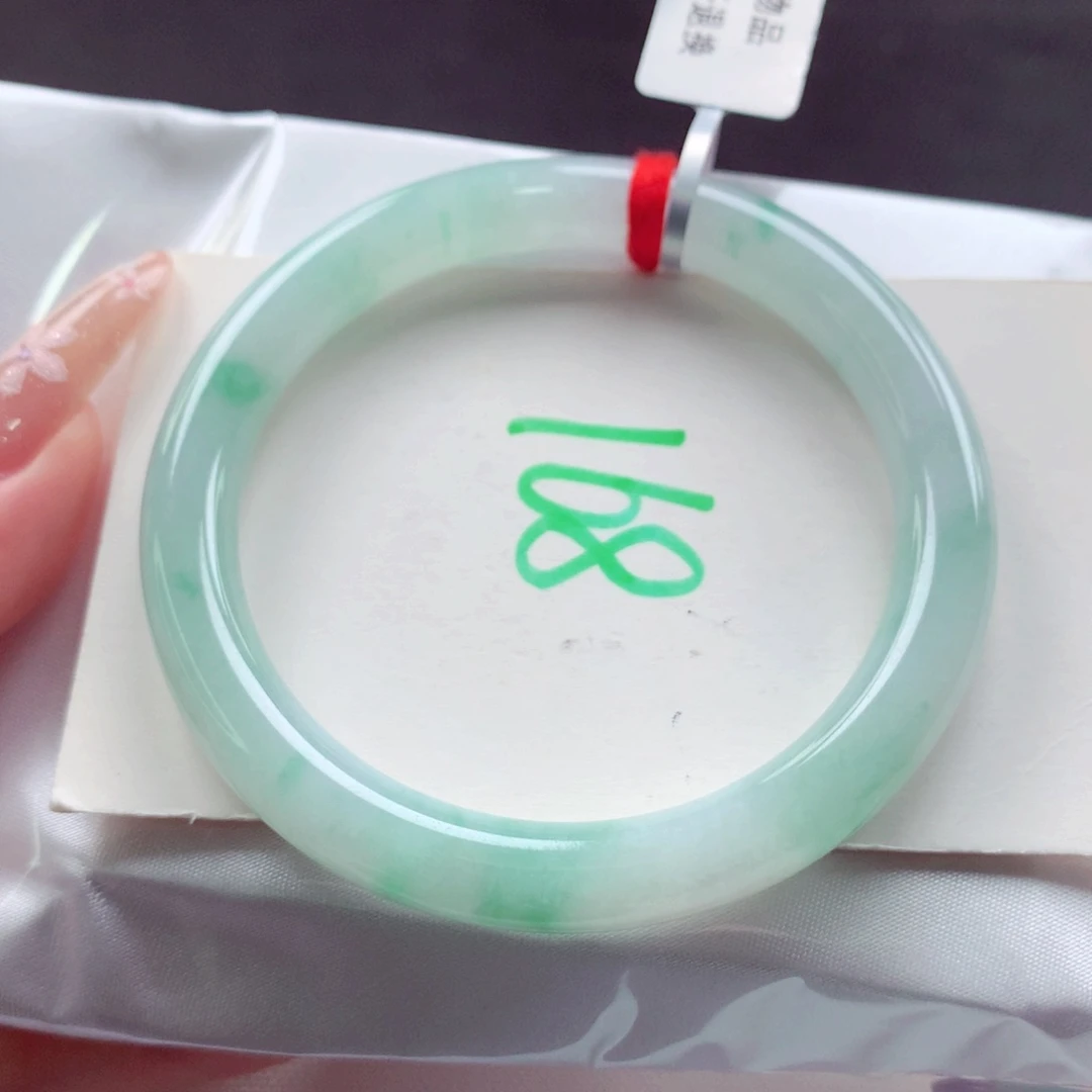 翡翠手镯未镶嵌天然缅甸翡翠A货手镯 68号