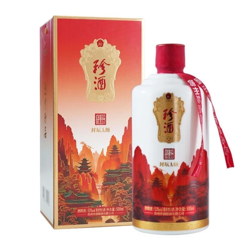 珍酒封坛酒A级 酱香型白酒53度500ml 宴请送礼佳品53%Vol500ml*6