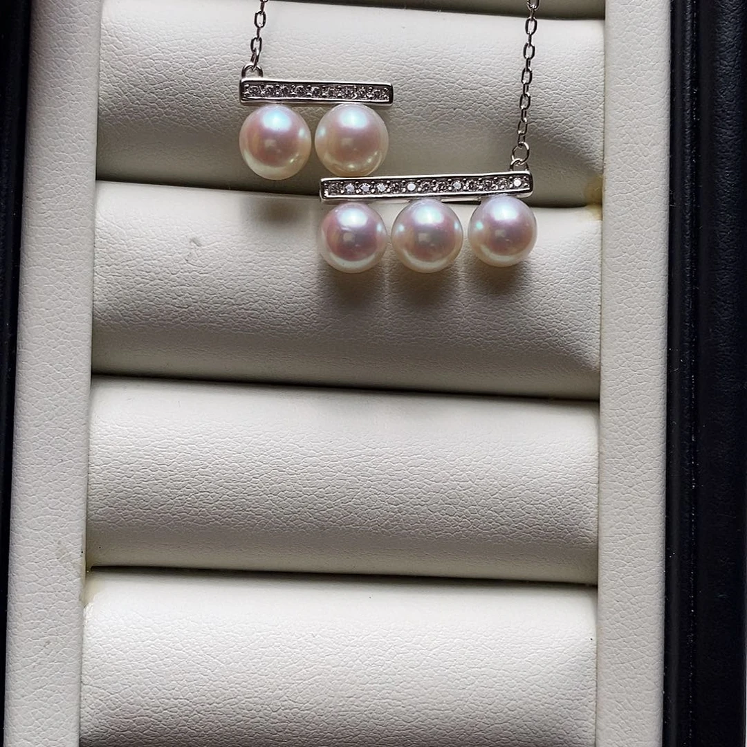 颈饰海水珍珠银S925镶嵌