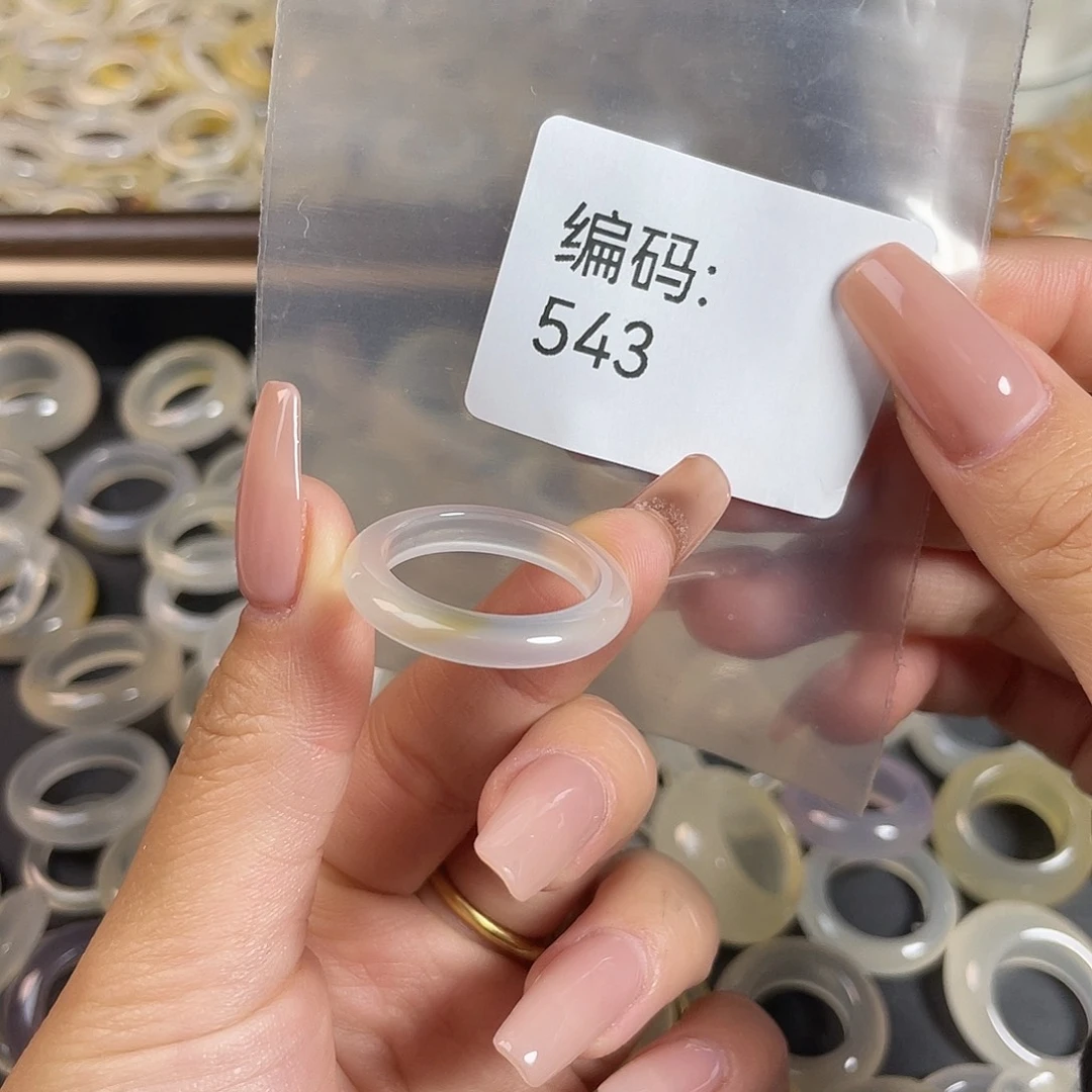 玛瑙/玉髓未镶嵌戒指543港21