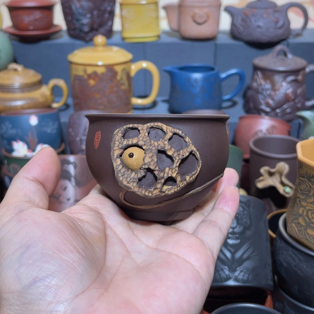 原矿紫砂手工主人杯