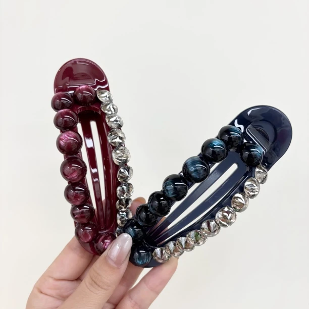 L254/L369新款重工懒人夹盘发器女扭扭夹头饰轻奢可爱简约精致