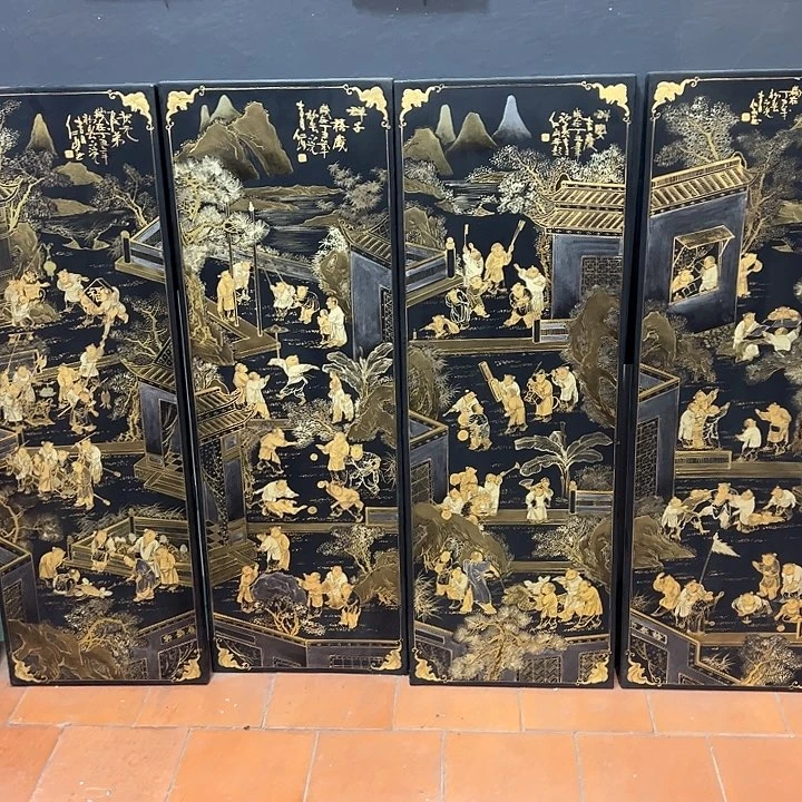 用***1乌木类家具百子图