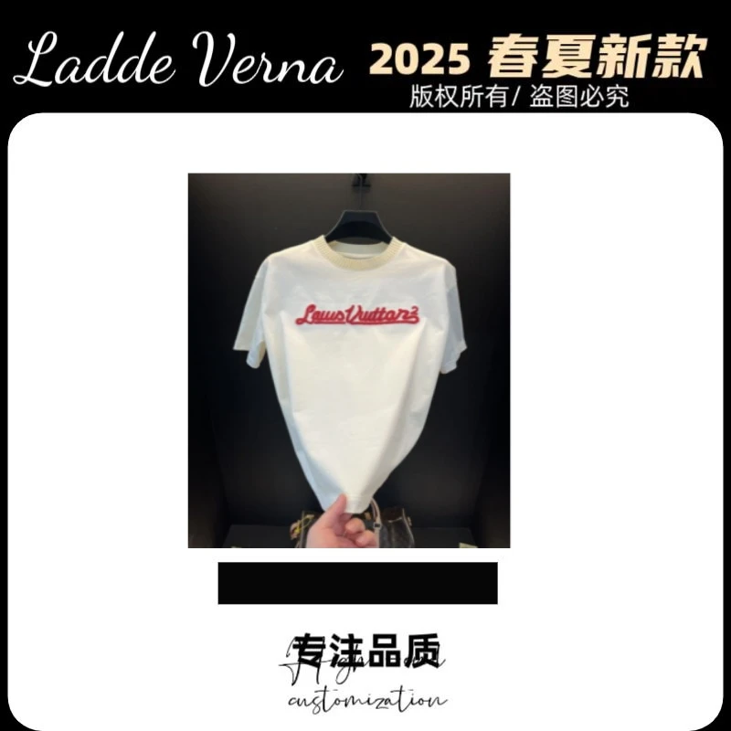 Ladde Verna【阿媚专属-88811】25夏季时尚潮流休闲纯棉圆领T恤短袖
