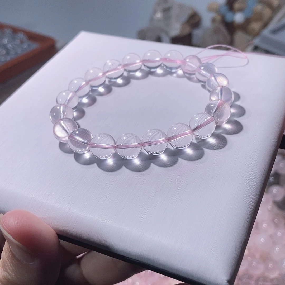 手串未镶嵌水晶9.5咪星光莫粉