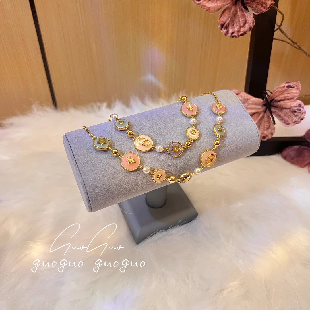 铜合金手链 【MOMO】多巴胺彩色手链项链