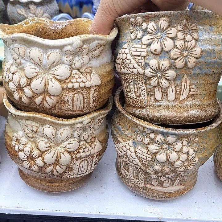 多肉绿植陶瓷花盆，有空，9.9包邮