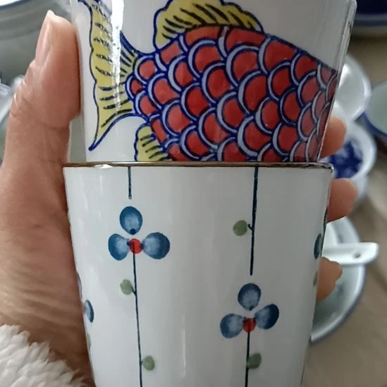 陶瓷2个杯子 默认不退不换