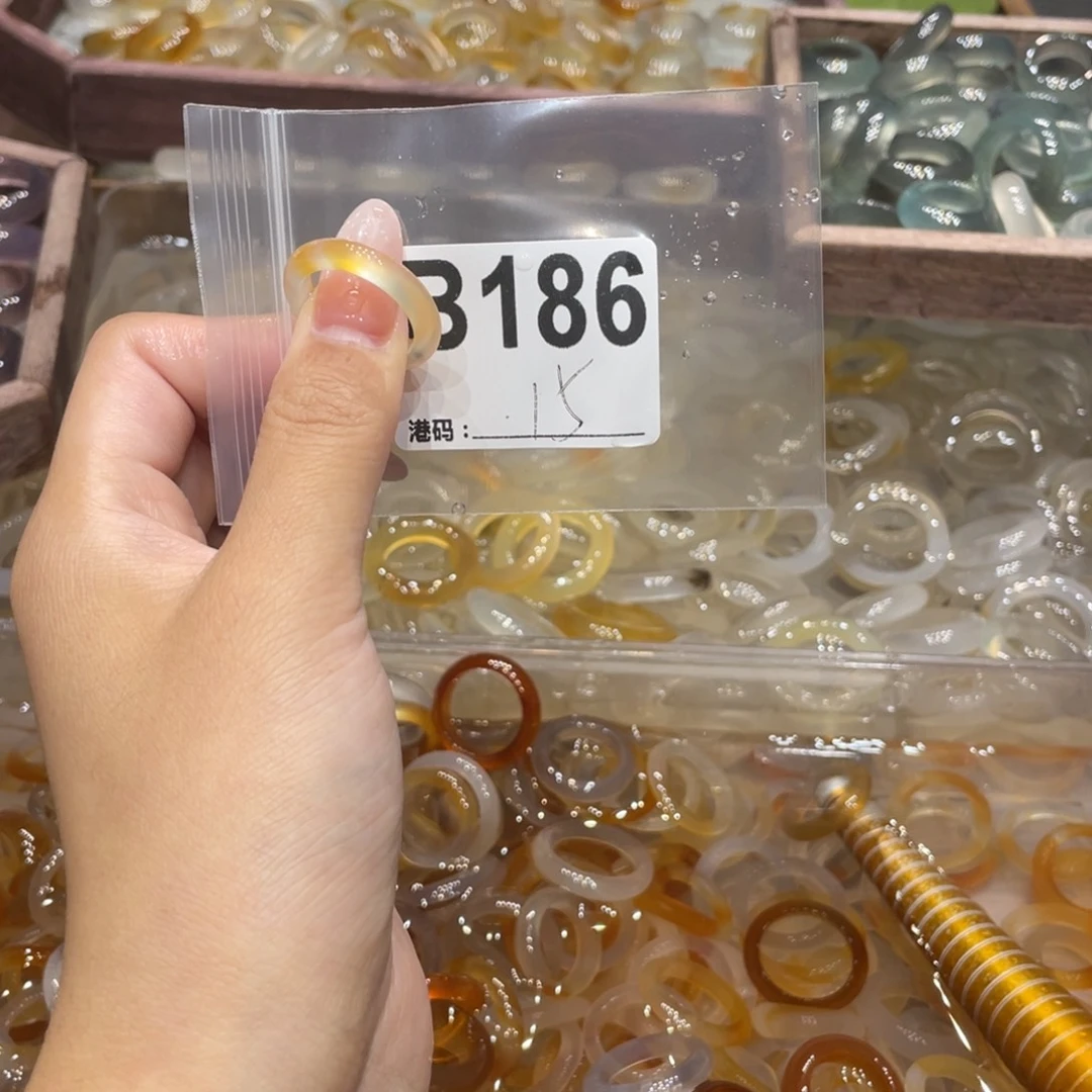 玛瑙/玉髓未镶嵌戒指186