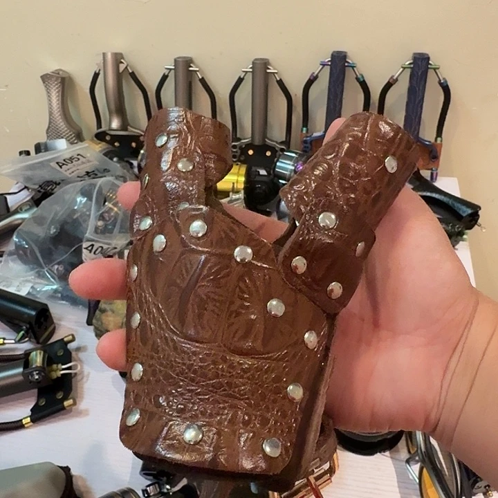 咖色牛皮护手直播间