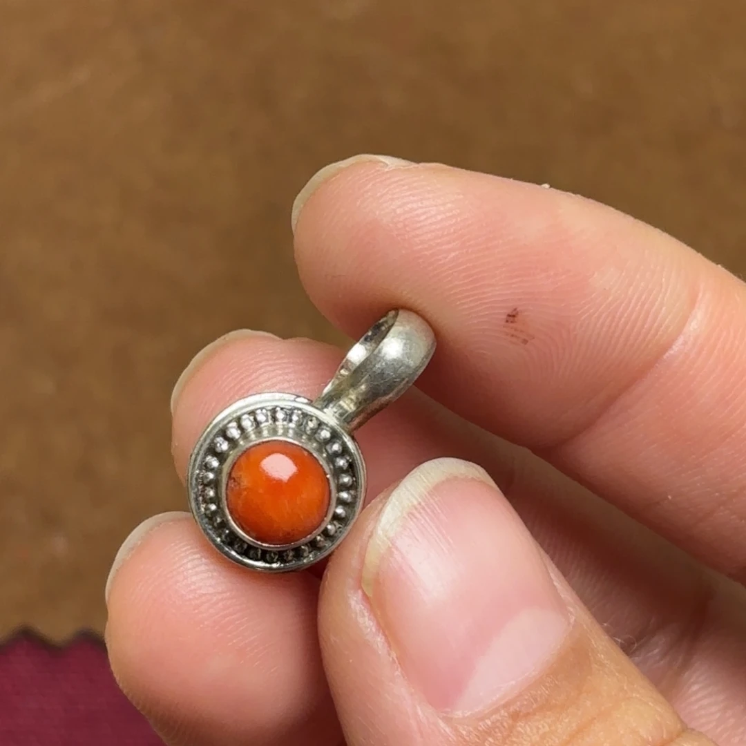 玻璃颈饰藏传小配饰