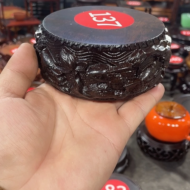 手工艺品琉璃红木底座工艺品