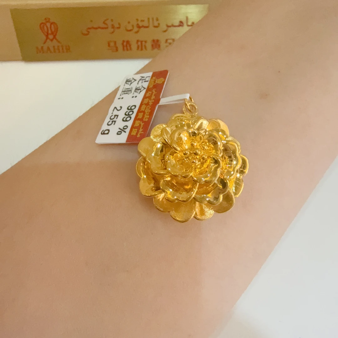 足金吊坠2.55克（900/克）3D硬金工艺