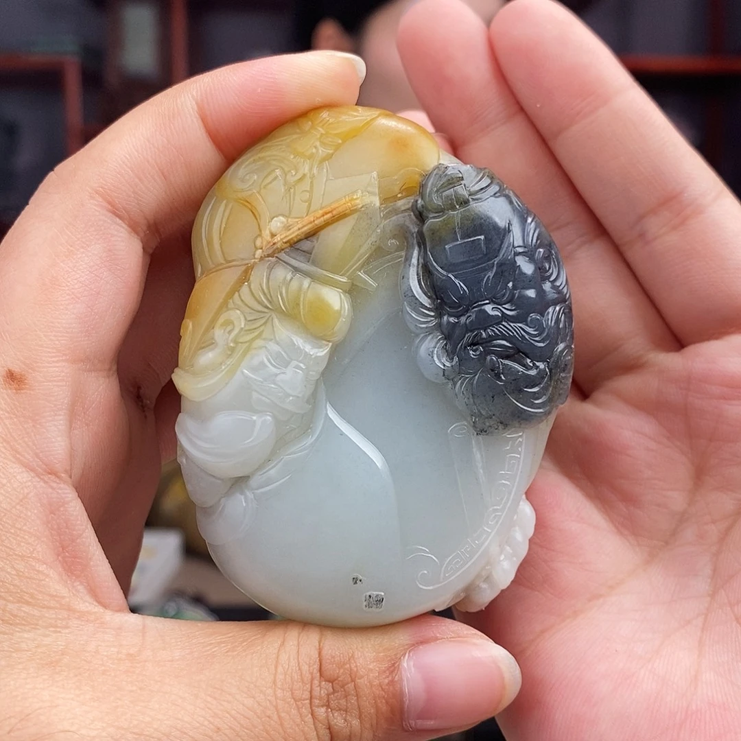 和田玉未镶嵌挂件