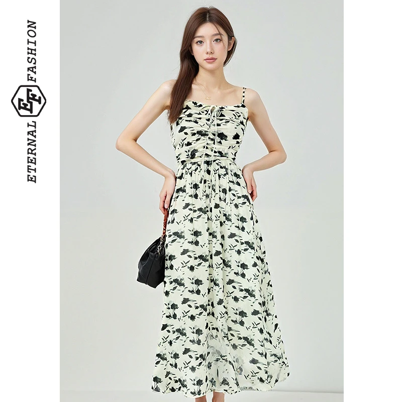 【昕昕严选】EF夏季新款气质吊带连衣裙女E1252L0068