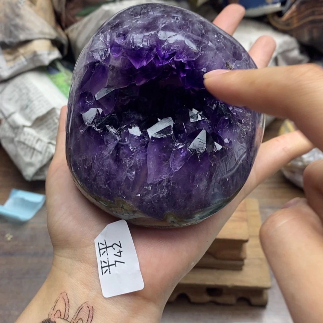 紫晶珠宝半成品未镶嵌