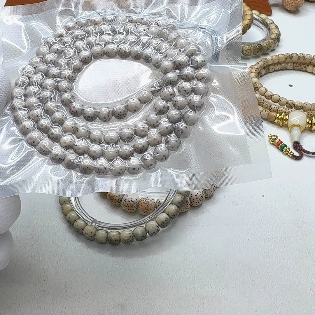 星月菩提吊坠39梵天糯冰奶奶灰大眼睛6圆108一物一图