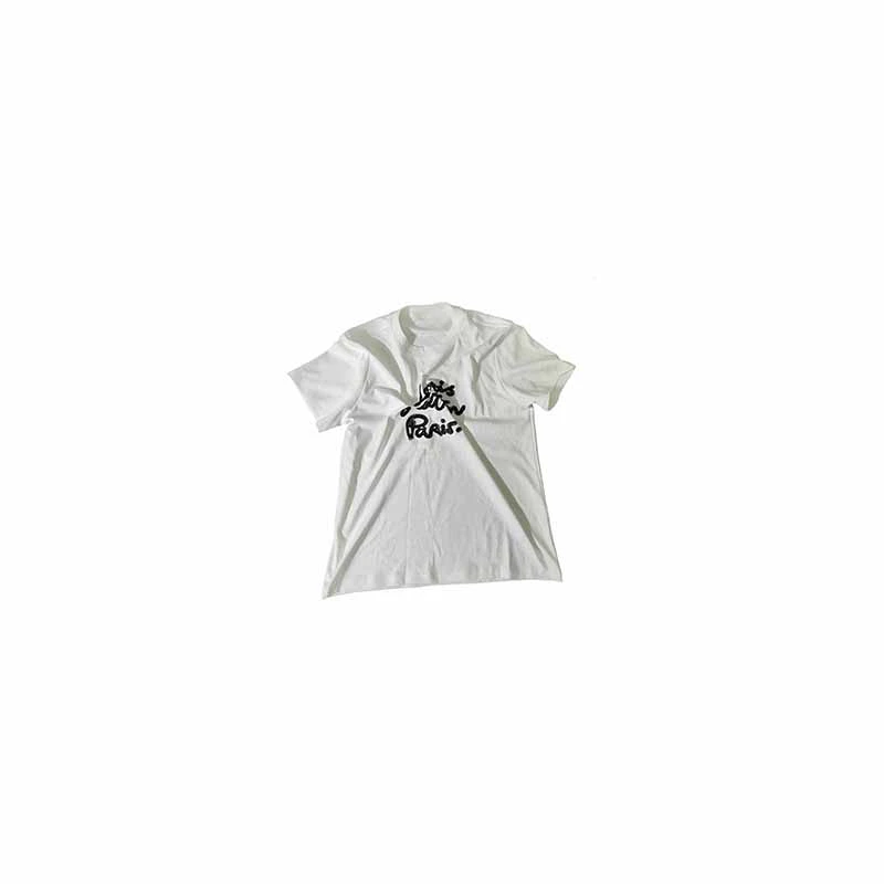 【冰冰专属】勾花花朵2025新款百搭圆领短袖T恤女BU2025Z192