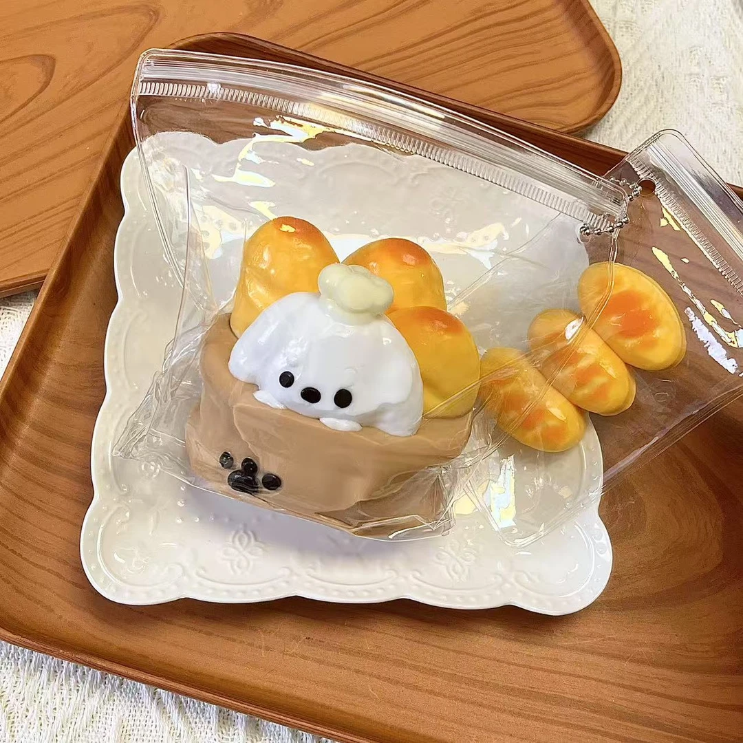 【一袋狗狗面包】现货捏捏乐食品级硅胶纯手工制作解压玩具手工DI