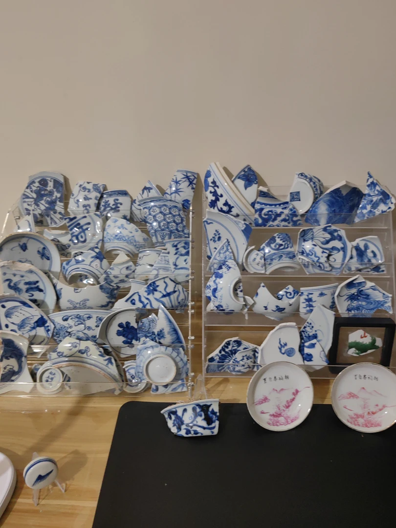 精美细路青花瓷家居摆件
