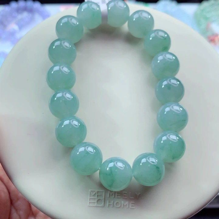 翡翠未镶嵌手链卡12.5
