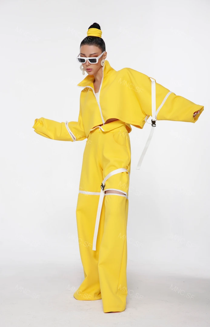 【国产莫妮卡】MNC.SF原创设计立体显瘦高腰早春工装裤-022