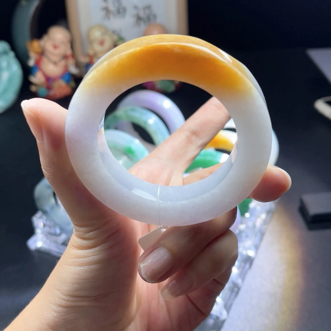定制翡翠未镶嵌天然翡翠手镯定制