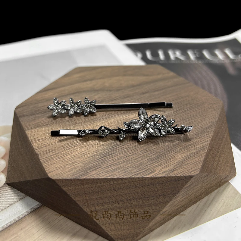 【LXX靓西西】120 一字夹6厘米精致时尚碎发边夹一对装