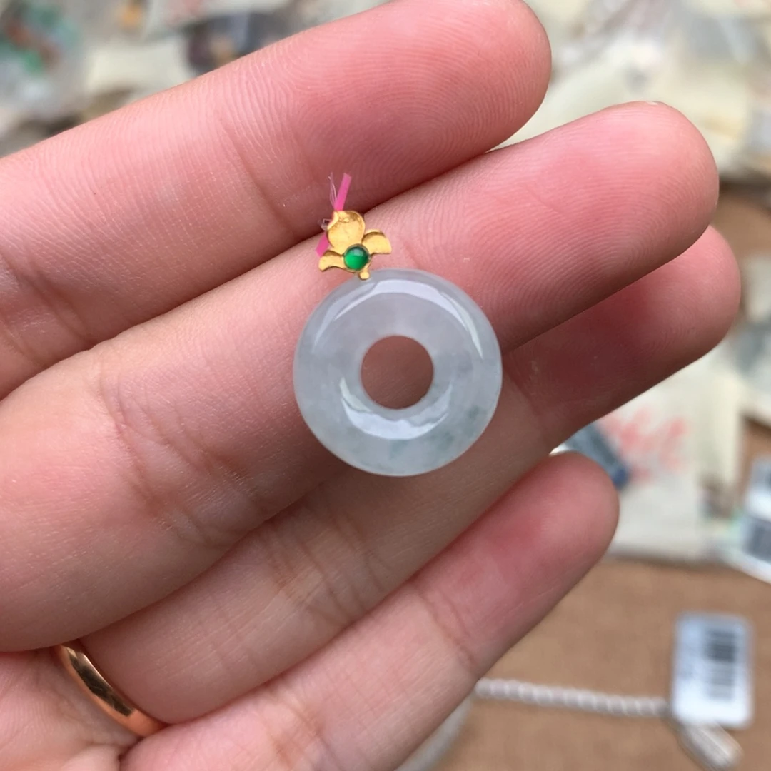 【闪购商品】18K金镶嵌挂件翡翠一