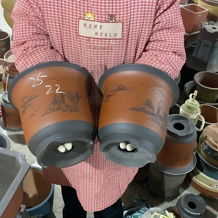 紫砂花盆紫砂花盆