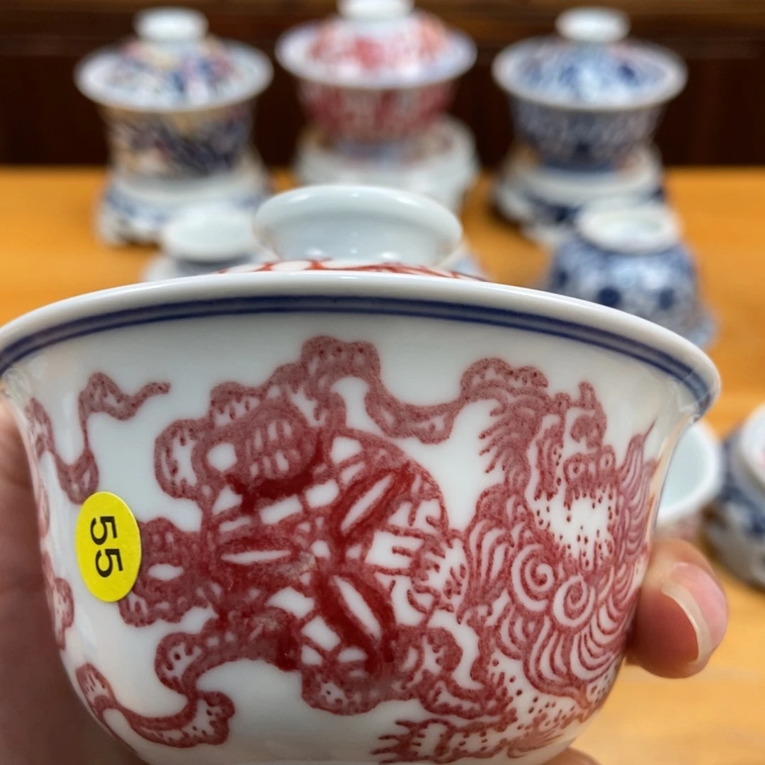 手绘现代茶具非古董