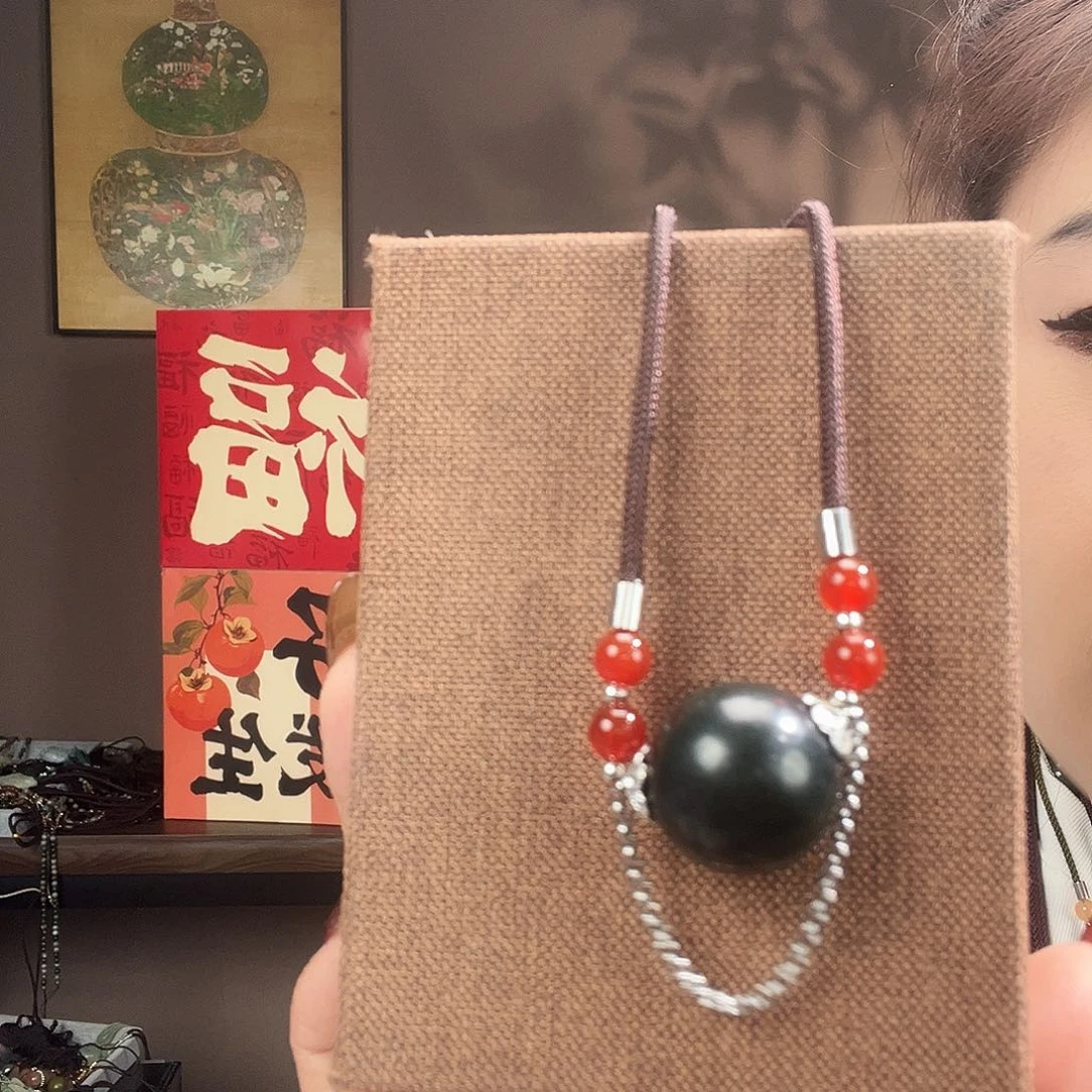 和田玉（青玉）颈饰未镶嵌