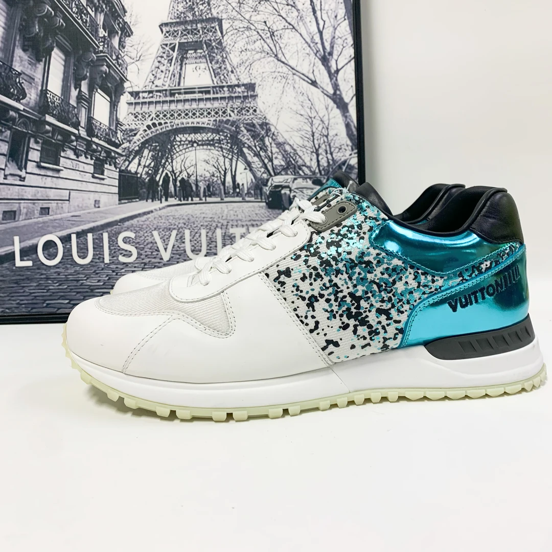 未使用 LouisVuitton/路易威登 微瑕特价LV Runaway白绿色运动鞋