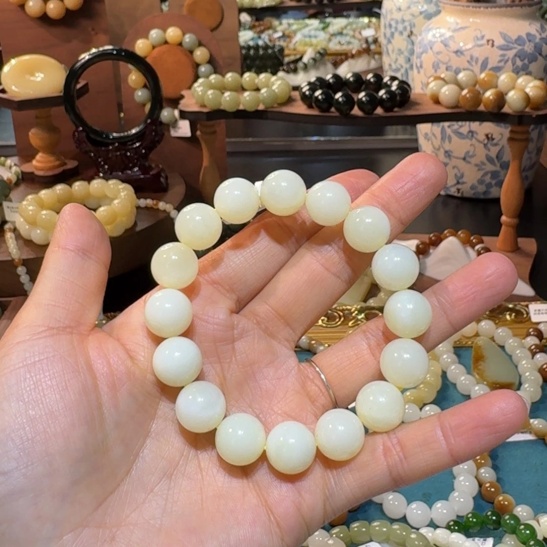 和田玉手串未镶嵌一**好