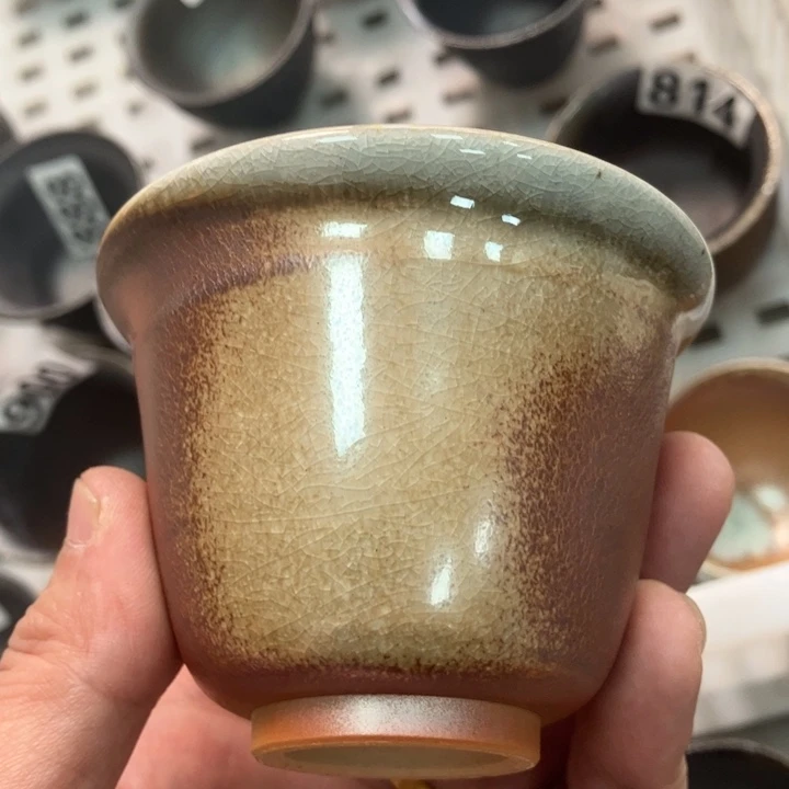 柴烧杯子与宝瓶大放漏