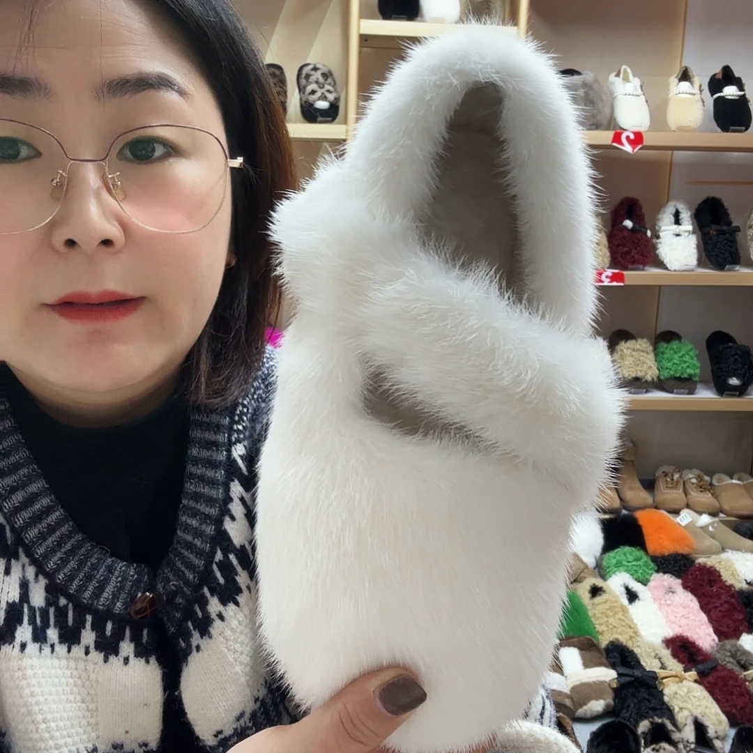 套趾款特价貂毛白色36码