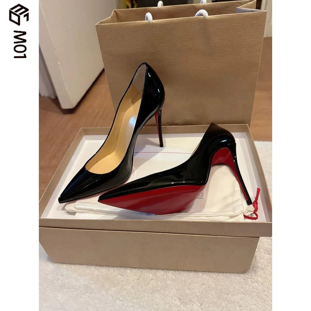 M012025秋冬新款黑色红底细高跟鞋女性感职业通勤气质女人味单鞋