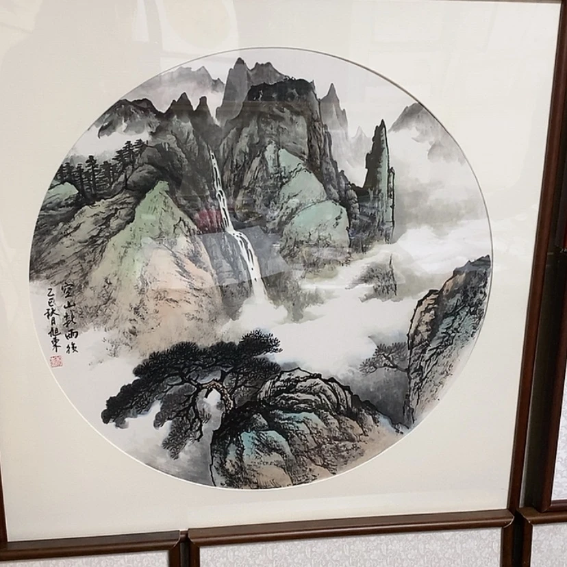【闪购商品】国画手绘国画带框72.72