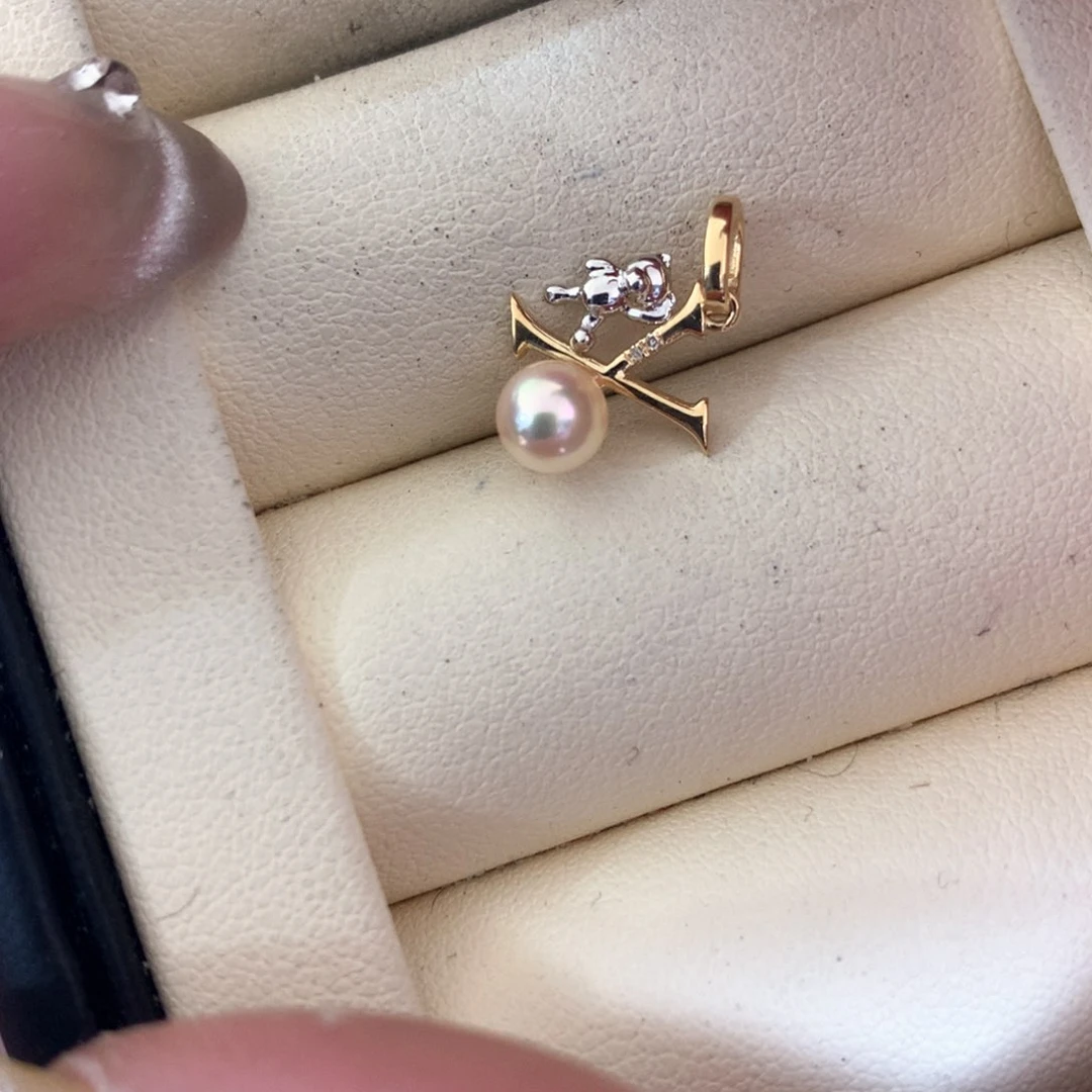 海水珍珠颈饰18K金镶嵌