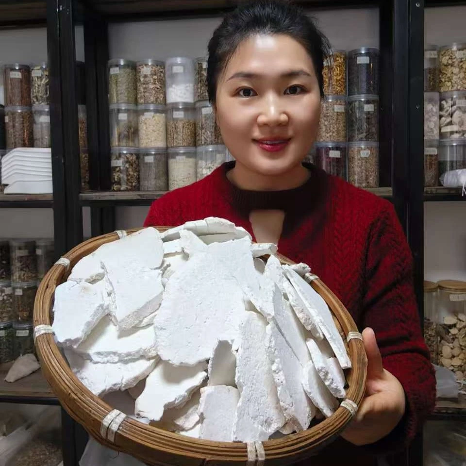 云南茯苓 茯苓片产地现切 自然晾晒