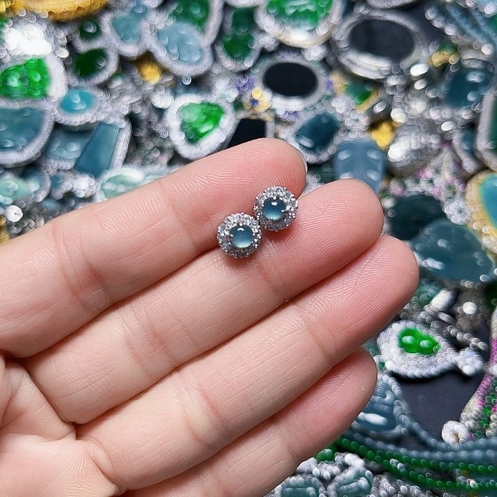 翡翠未镶嵌颈饰天然翡翠A货镶嵌