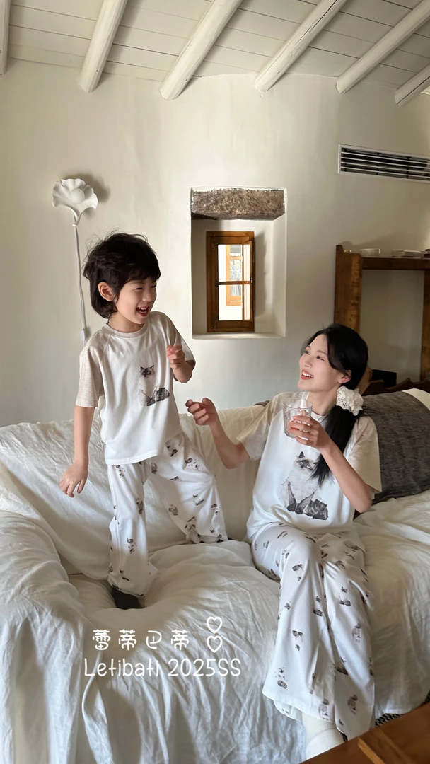 2025 兰精婴童莫代尔家居服 短袖长裤