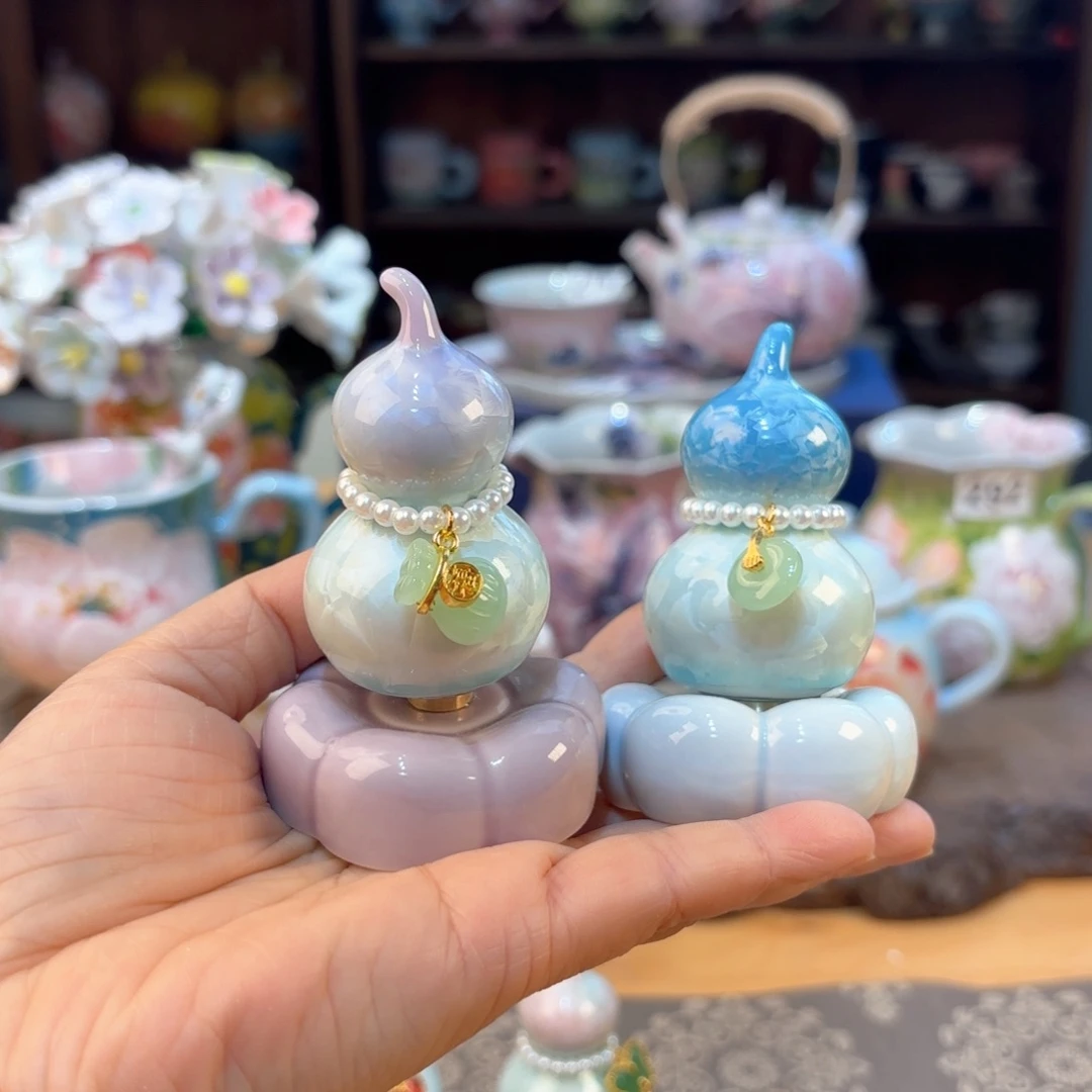 嘟***景德镇手绘高温釉下彩陶瓷茶具