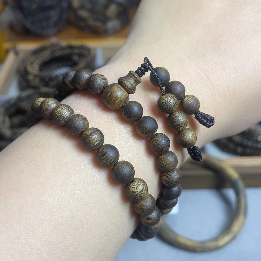 沉香碎屑沉香棋楠沉香老料双圈7mm花香蜜香