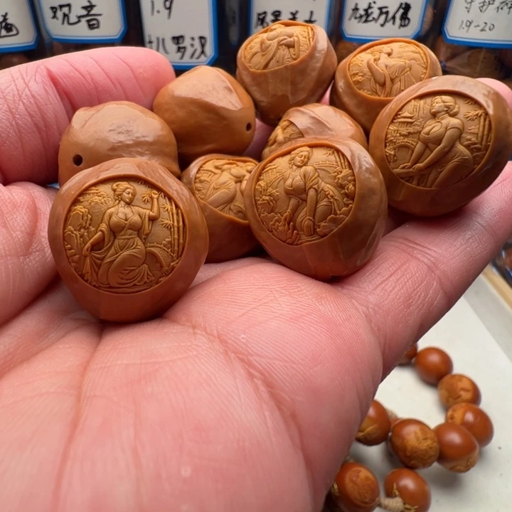 橄榄核手串/手链2.4风景美女