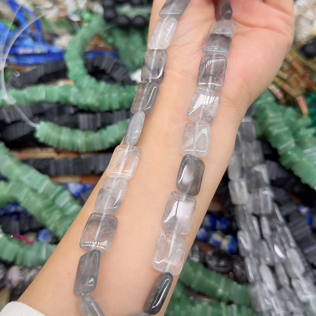 玛瑙/玉髓合金珠宝半成品云水晶12mm牌子一条